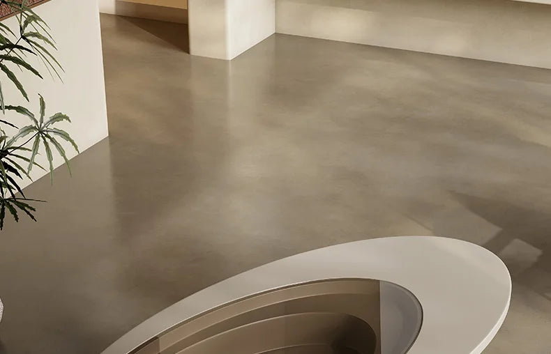 z. * Abyss table basse salon ménage petit appartement lumière luxe moderne ovale table basse en verre