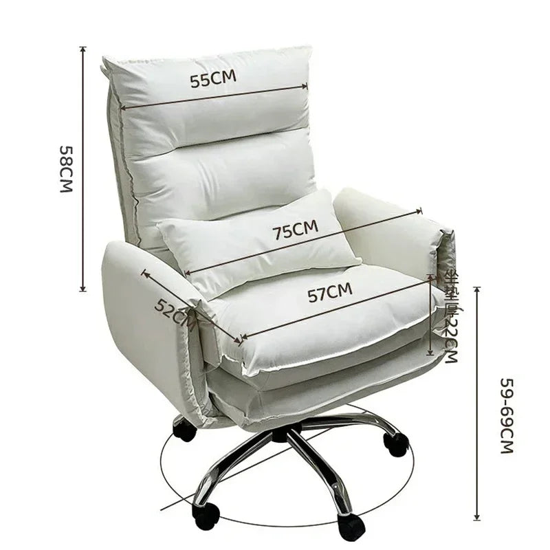 Executive Chair Leather Ergonomic Gamer Furniture Home Individual Armchair Saddle Transparent Anime Dresser Work Cheap Low Desk