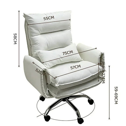 Executive Chair Leather Ergonomic Gamer Furniture Home Individual Armchair Saddle Transparent Anime Dresser Work Cheap Low Desk
