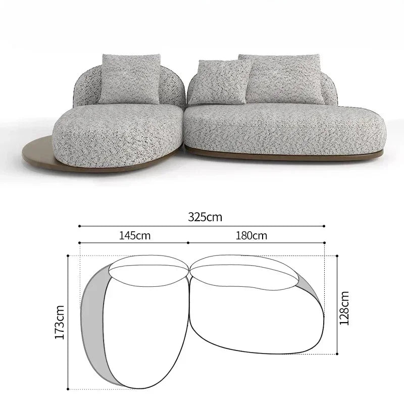 Home Living Room Coffee Designer Creative Three Person Log Style Furniture Modern Simple Sofa Morocco Fabric Sectional Sofas