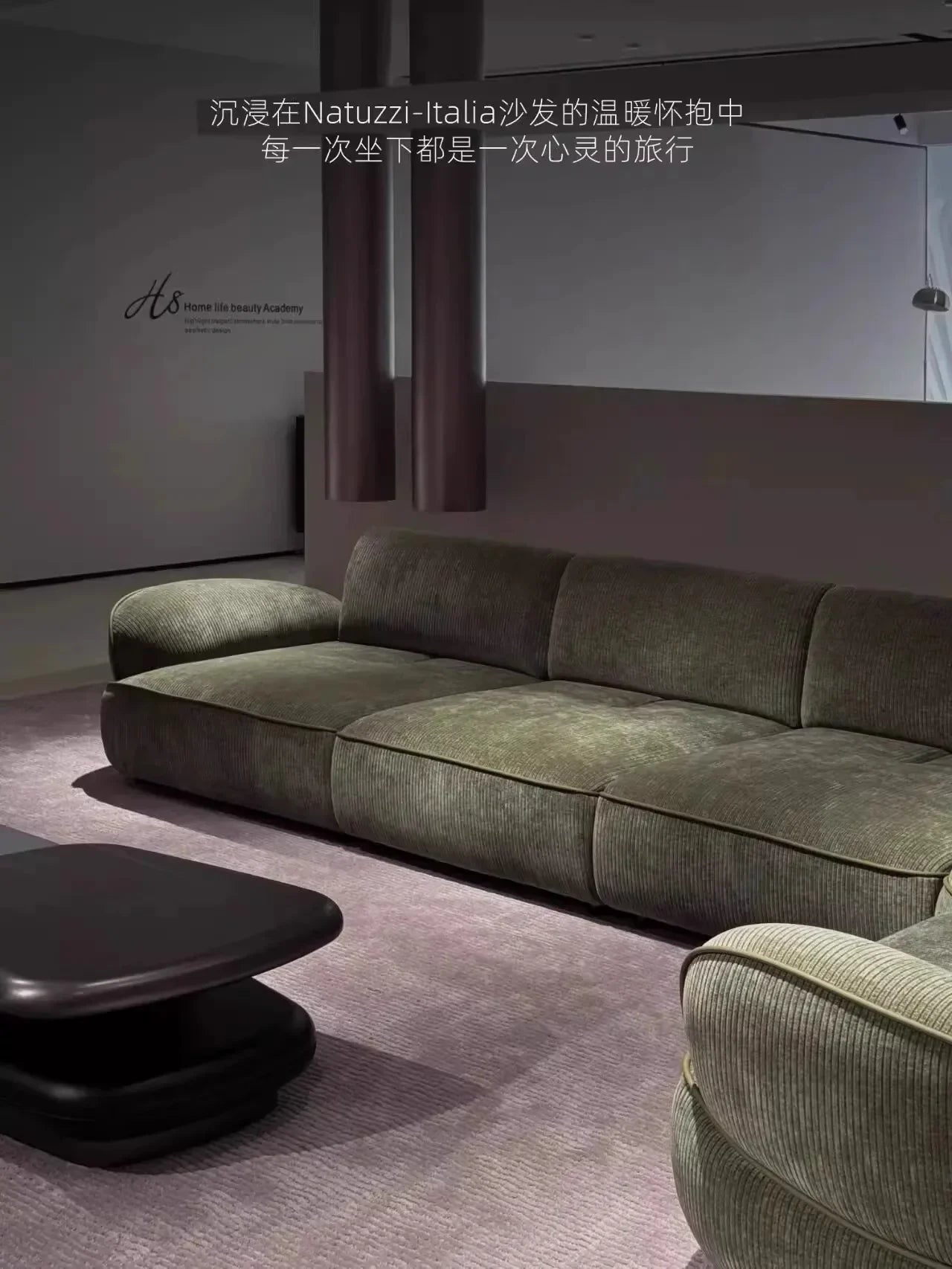 Snail sofa Milan Italian minimalist curved backrest adjustable modern simple wind sofa living room villa sofa