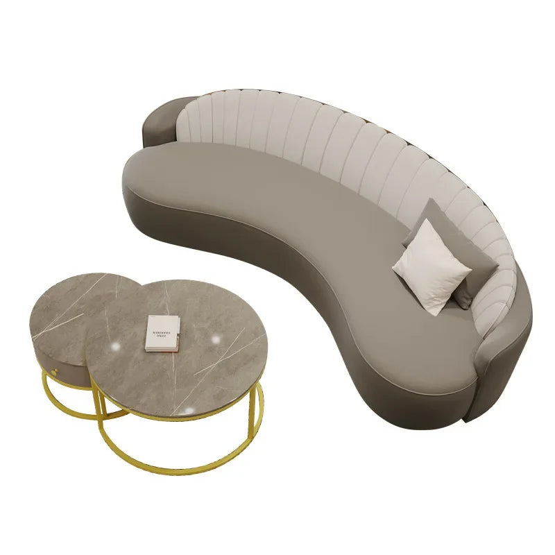 Beauty salon meeting guests arc light luxury hair salon modern and simple