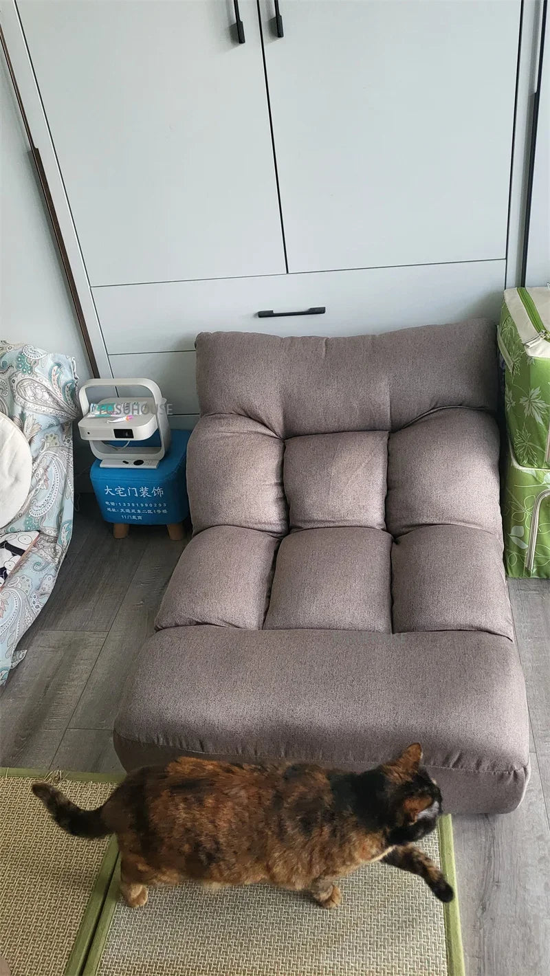 Creative Lying and Sleeping Living Room Sofa Japanese Tatami Bedroom Lazy Sofa Folding Backrest Lounge Chair Home Floor Chair