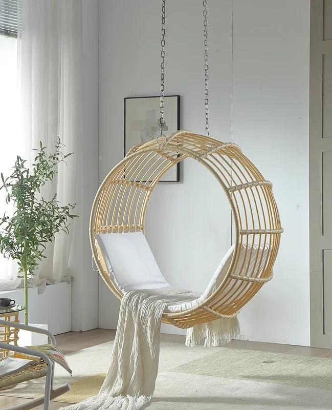 Interior and exterior swings for household balcony hammock outdoor imitation rattan chair round cradle chair hanging chair