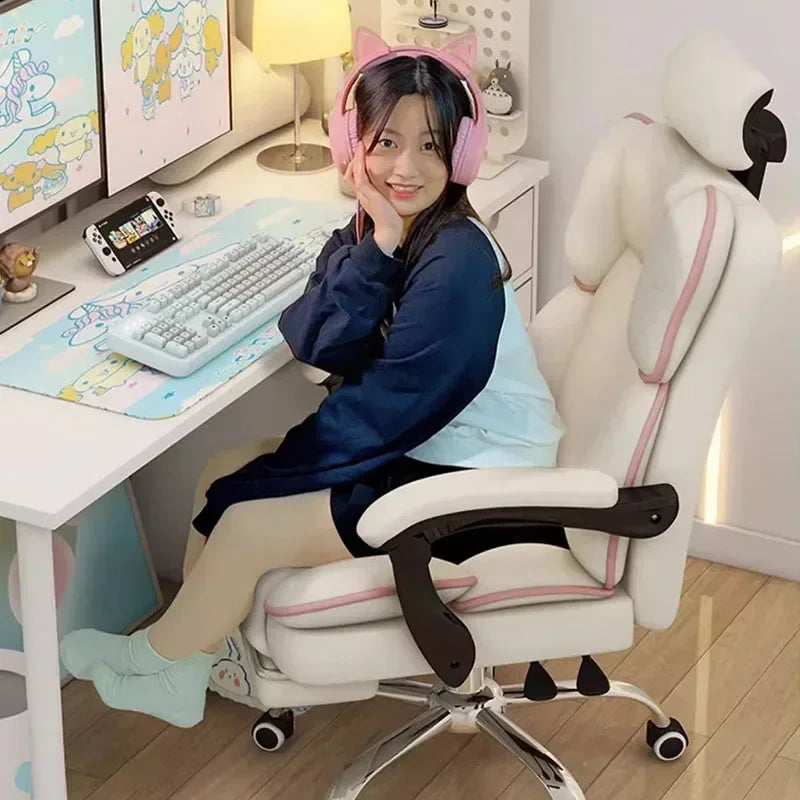 Comfortable Footrest Office Chair Gamer Bed Pc Room Game Relaxation Armchair Chaise Design Home Furniture Cadeira Swivel Meeting