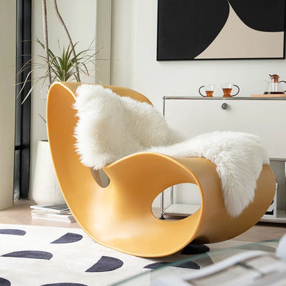 Small apartment living room balcony household outdoor lazy bedroom leisure rocking chair