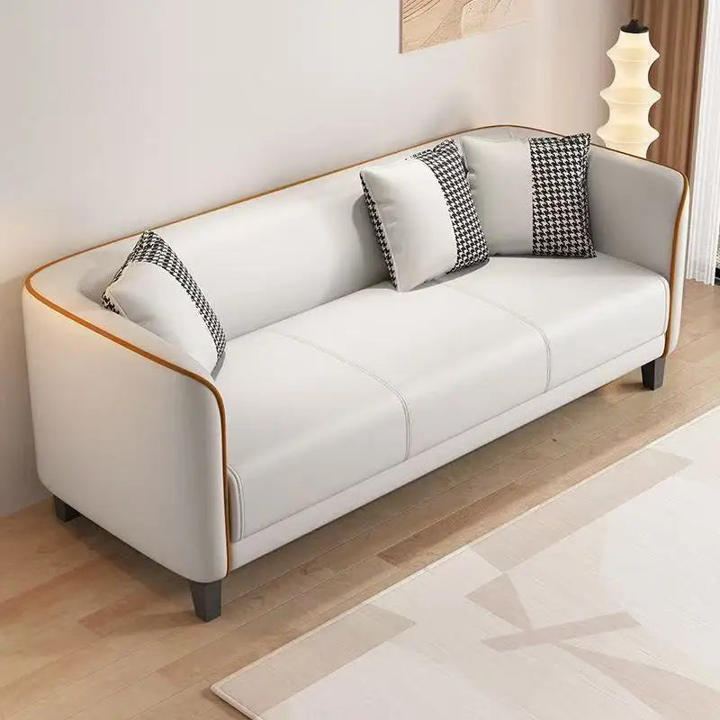 Italian light luxury cat claw cloth sofa small apartment living room double rental room bedroom apartment simple modern large so