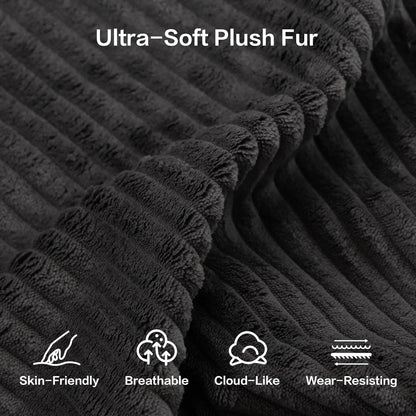 50" Oversized Boneless Chaise Lounge Chair Indoor, Plush Faux Fur Cloud Sofa Couch with Pillows, No Assembly Deep, Customized