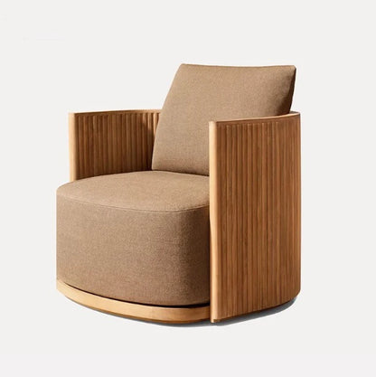 nvModern Simple Courtyard Villa Garden Outdoor Waterproof Sunscreen Anticorrosive Durable Teak Sofa Outdoor Furniture&