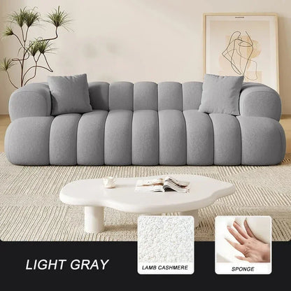 French Modern Velvet Puff Sofa Living Room Home Fabric Minimalist Sofa Reclinable
