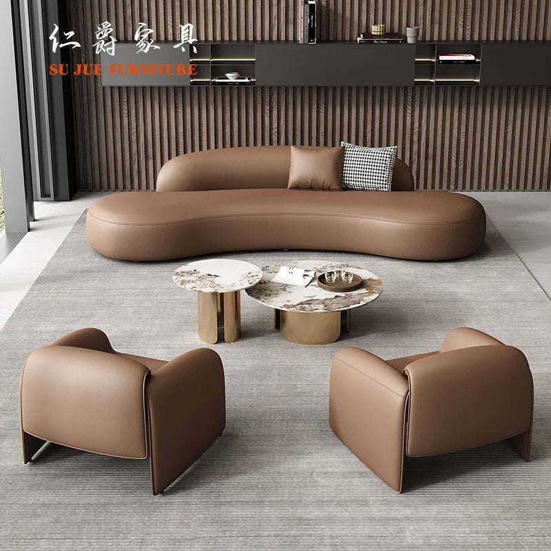Customizable Reception Negotiation Sofa Set for Living Hotel Lobby Club Exhibition Hall Guest Sales Office
