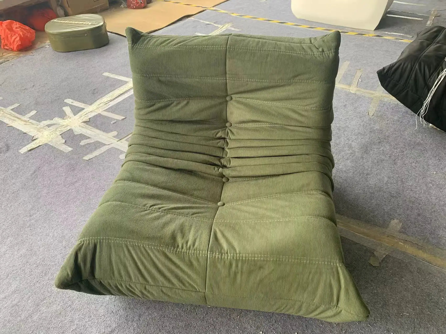 Lazy sofa, togo caterpillar sofa, light luxury, simple Internet celebrity creative chair, suede freehand space recliner