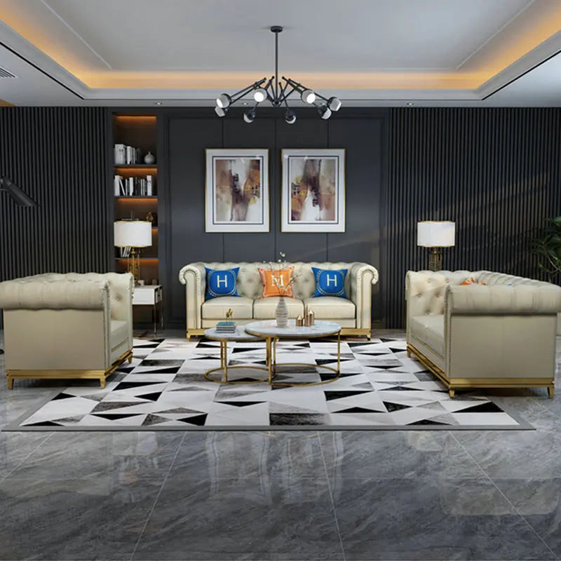 Modern style leather living room sofa lightweight luxury sofa, sub-packaged sofa lounge custom sofa set home furniture