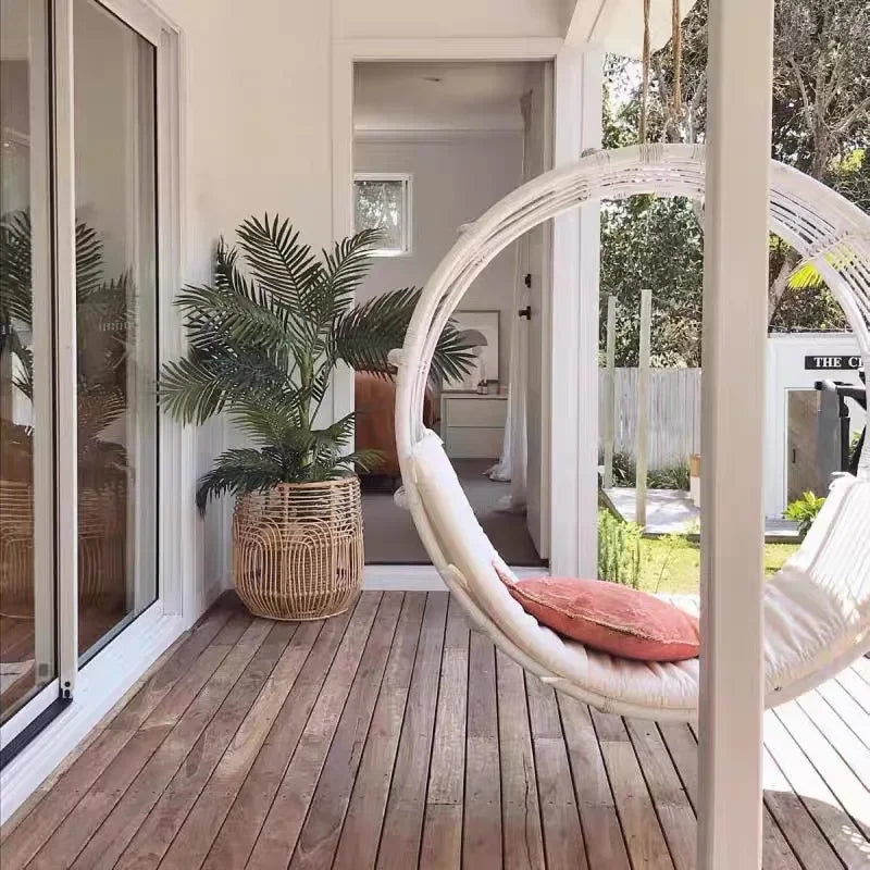 Interior and exterior swings for household balcony hammock outdoor imitation rattan chair round cradle chair hanging chair