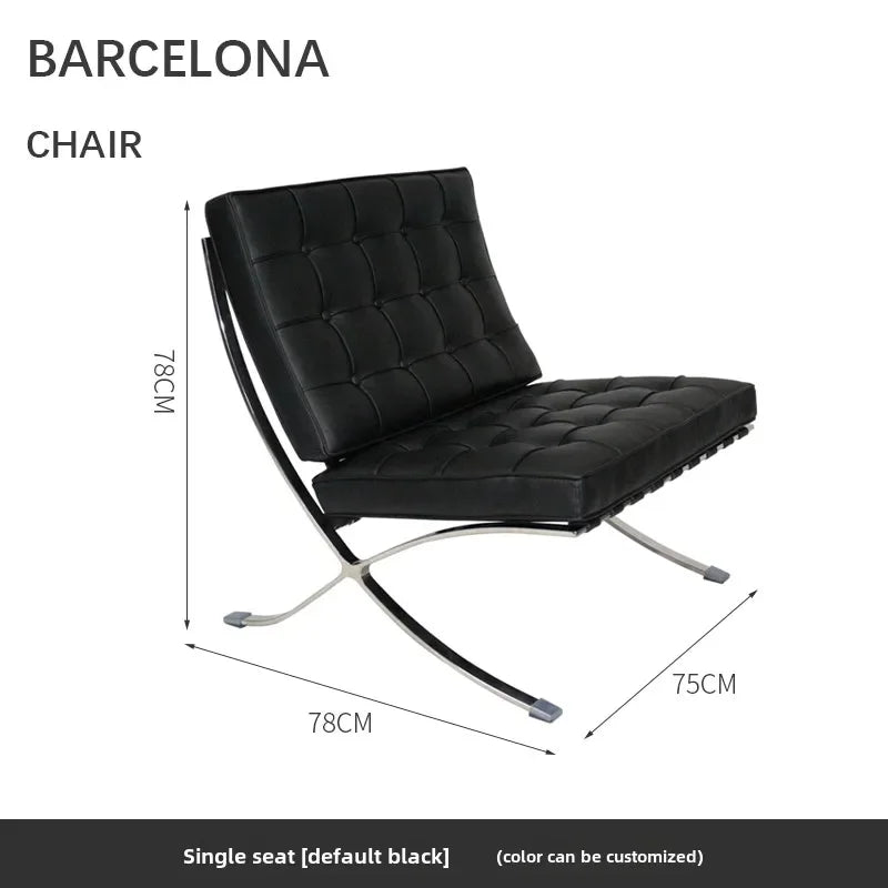 Single Sofa Chair Designer Star Same Leisure Simple High-end Luxury Leisure Chair Nordic Single Barcelona Modern Recliner Chair