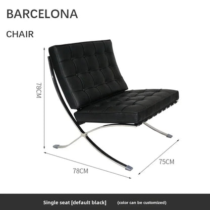 Single Sofa Chair Designer Star Same Leisure Simple High-end Luxury Leisure Chair Nordic Single Barcelona Modern Recliner Chair