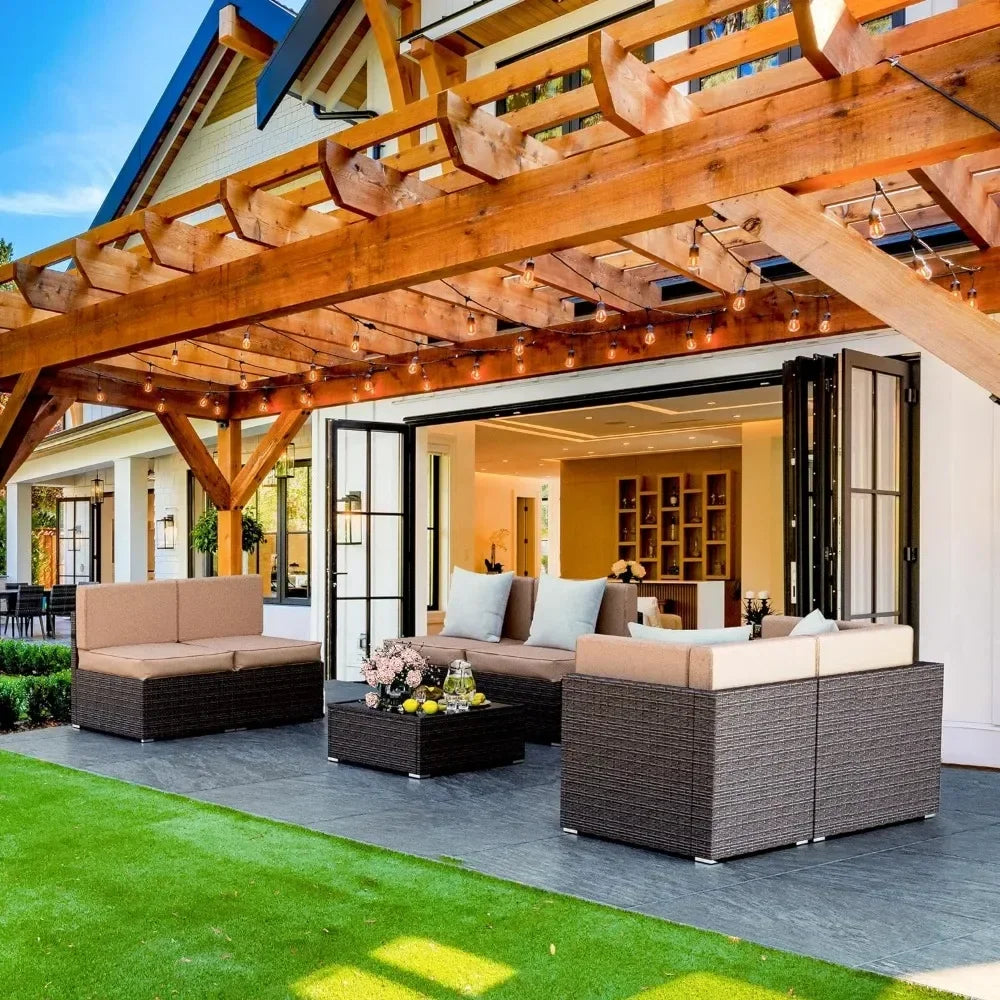 Patio Furniture Set Outdoor Conversation Set Sofa Garden