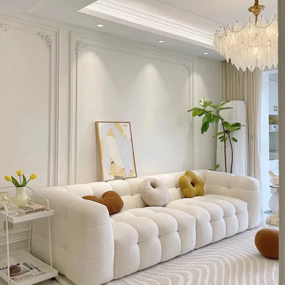 Minimalist Waterproof Living Room Sofa Modern Couch Elegant Relaxing Living Room Sofa White Puff Sofy Do Salonu Home Furniture