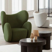 Nordic Lounge Armchair Rocking Chair Living Rooms Modern Individual Armchairs Design  Accordion Dinning Salon Sedie Da Furniture