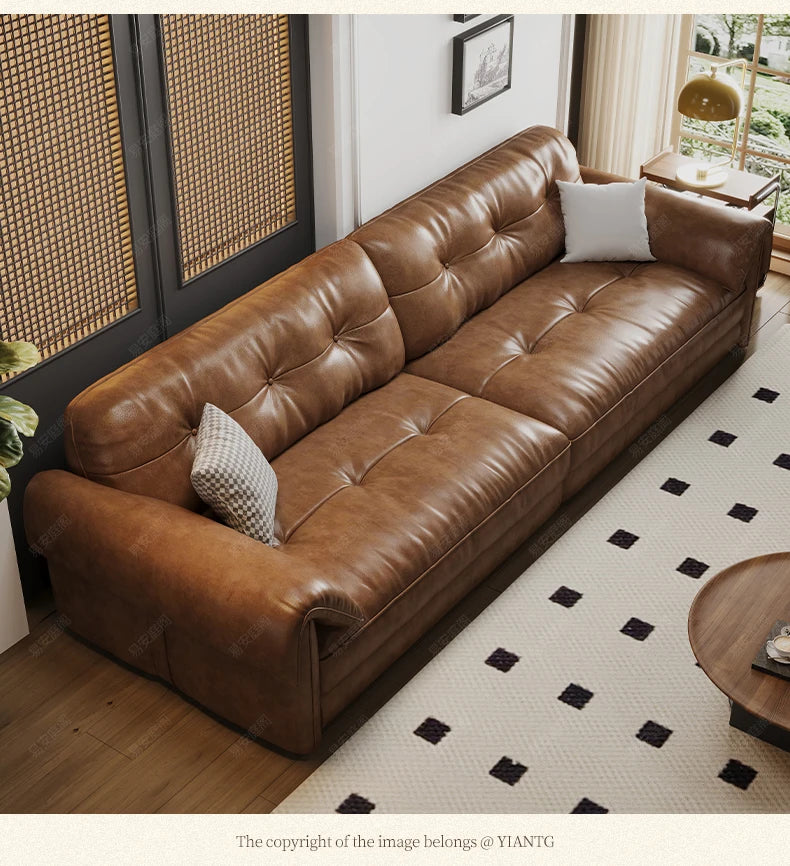 French leather Sofas Living Room family nordic minimalist Sofas luxury europe salas y sofas muebles economicos home Furniture