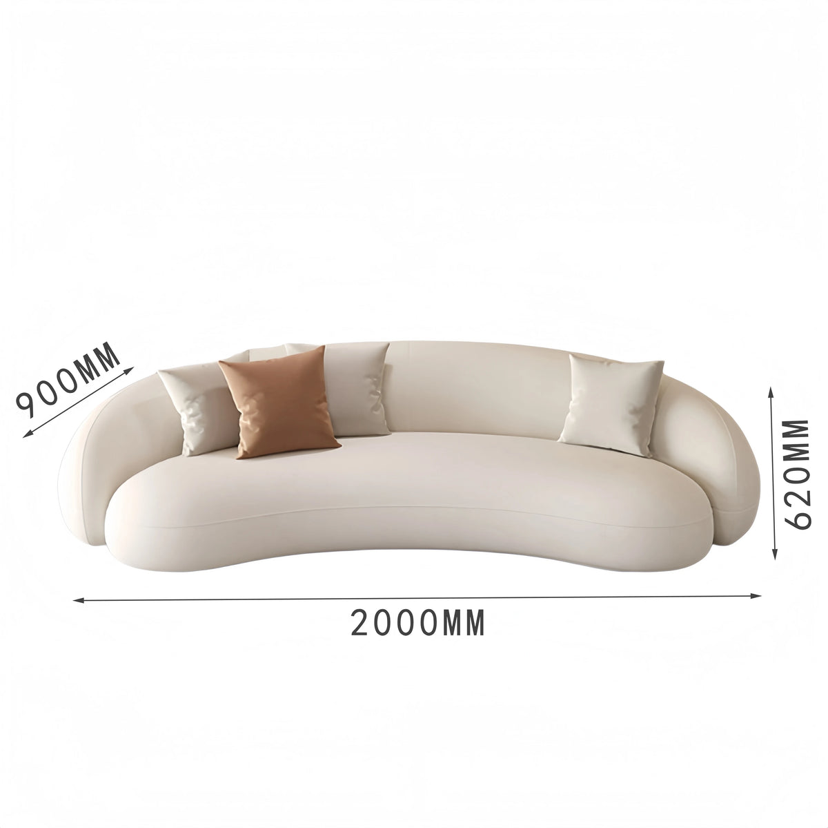 Oversized Designer Living Room Sofas Minimalist Curved Modern Living Room Sofas Lounges 2 Seater Divano Soggiorno Home Furniture