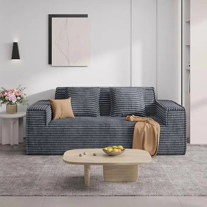 75'' Cloud Loveseat Sofa, No Assembly Required Comfy Deep Seat Couches 1 pcs for Living Room, Bedroom - Ready to Use  Customized