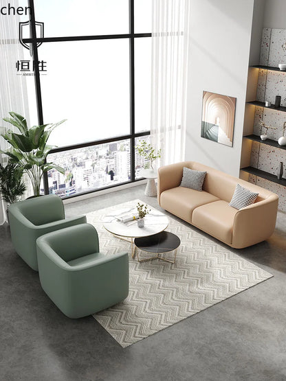 YXY Office Sofa Reception Business Negotiation casual Rest Area casual and fashionable Coffee Table Combination Set