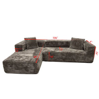 Modular DIY Compressed Sponge Bean Bag Sofa – for Living Room, Bedroom & Lounge Relaxation