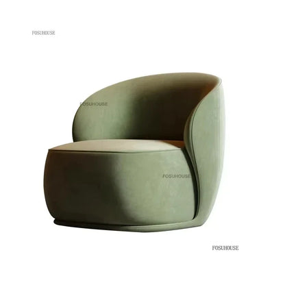 Creative Velvet Living Room Chairs Italian Living Room Furniture Hotel Cafe Leisure Designer Armchair Home Backrest Dining Chair