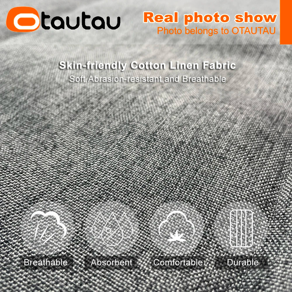 OTAUTAU Cotton Linen Bean Bag Cover without Filler Floor Corner Lazy Beanbag Chair Pouf Salon Ottoman Puff Lounger Sac DD002