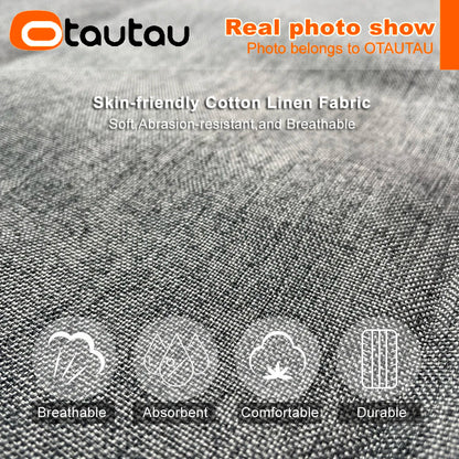 OTAUTAU Cotton Linen Bean Bag Cover without Filler Floor Corner Lazy Beanbag Chair Pouf Salon Ottoman Puff Lounger Sac DD002