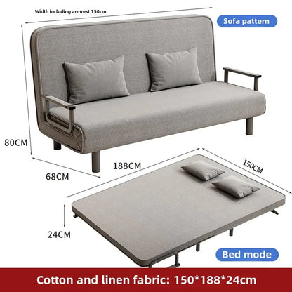 Small apartment sofa bed multifunctional lunch bed nap bed escort bed living room office sofa chair foldable bed