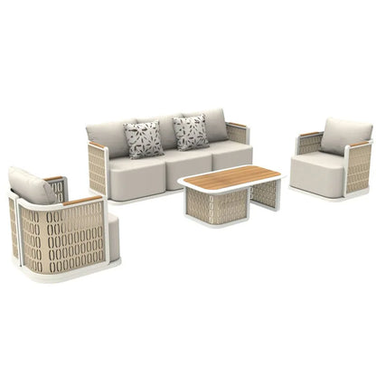 Outdoor Sofa Aluminum patio Villa Courtyard Garden Courtyard High end Hotel Leisure Simple Sofas set