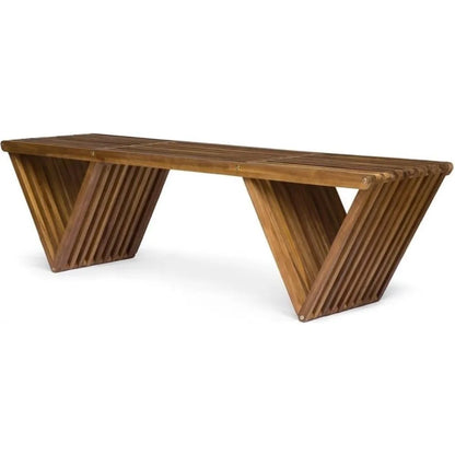 Christopher Knight Home Esme Banc d'extérieur en bois d'acacia, finition teck