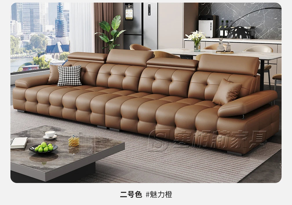 Modern Leather Living Room Sofas Couch Lazy Nordic Luxury Minimalist Living Room Sofas Lounge Designer Muebles Home Furniture