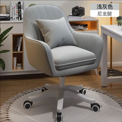 Nordic Style Office Chairs Leisure Home Computer Chairs Student Backrest Lift Chair Single Swivel Armchairs for Office Furniture