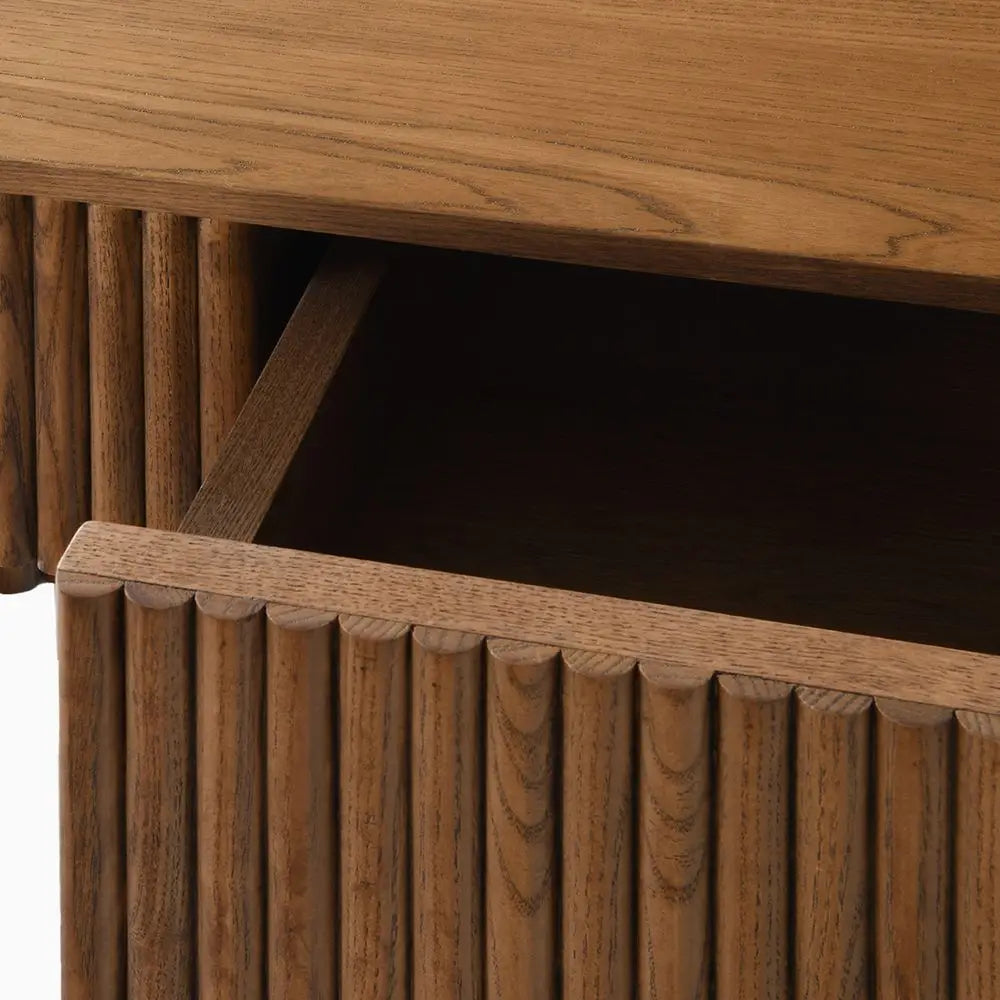Modern Luxury Living Room Furniture Wood Rectangular Coffee Table Safety Round Corner Coffee Table with Concealed Drawer