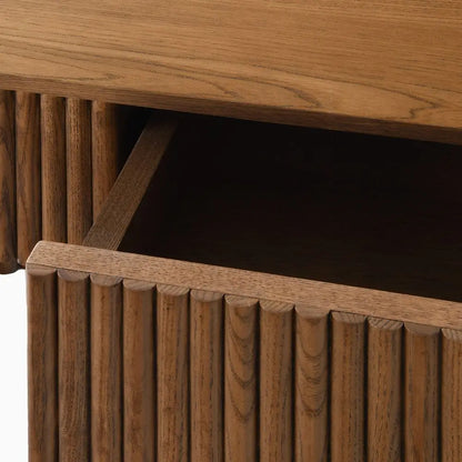 Modern Luxury Living Room Furniture Wood Rectangular Coffee Table Safety Round Corner Coffee Table with Concealed Drawer