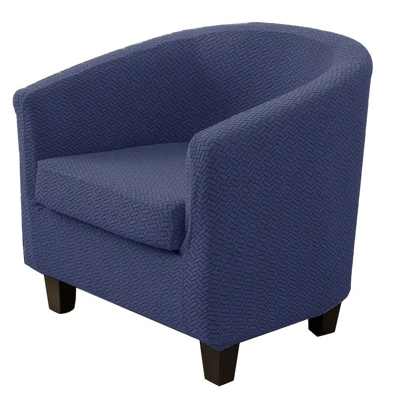 1Set T Jacquard Tub Chair Cover Anti-dirty Stretch Armchair Slipcover Single Sofa Case with Cushion Cover Furniture Protector
