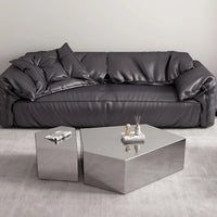 Stainless Steel Coffee Table Light Luxury Modern Simple Coffee Table Fashionable Creative Living Room Furniture Quemo YS40CC