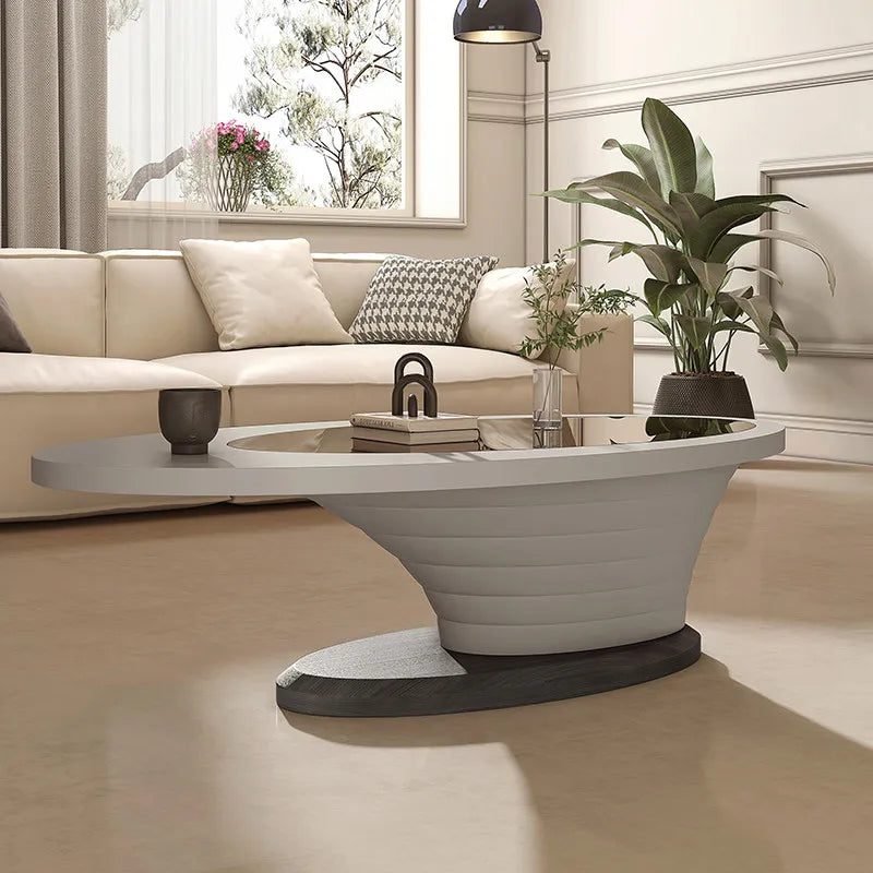 Table basse unique beige, décoration irrégulière, style nordique, table basse moderne de luxe, gain de place, meuble de salon, mobilier de salon