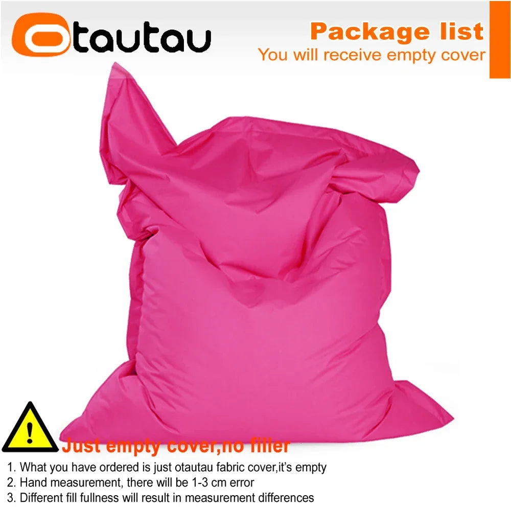 OTAUTAU M/L Outdoor/Home Bean Bag Cover 140x180cm DD103【No Filler Inside! You Need To Buy Filler By Yourself !】
