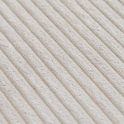 Sdorens 141.73'' L Shape Sectional Sofa Corduroy Fabric Couches Oversized 3 Seater Couch with 1 Ottomans for Living Room Set