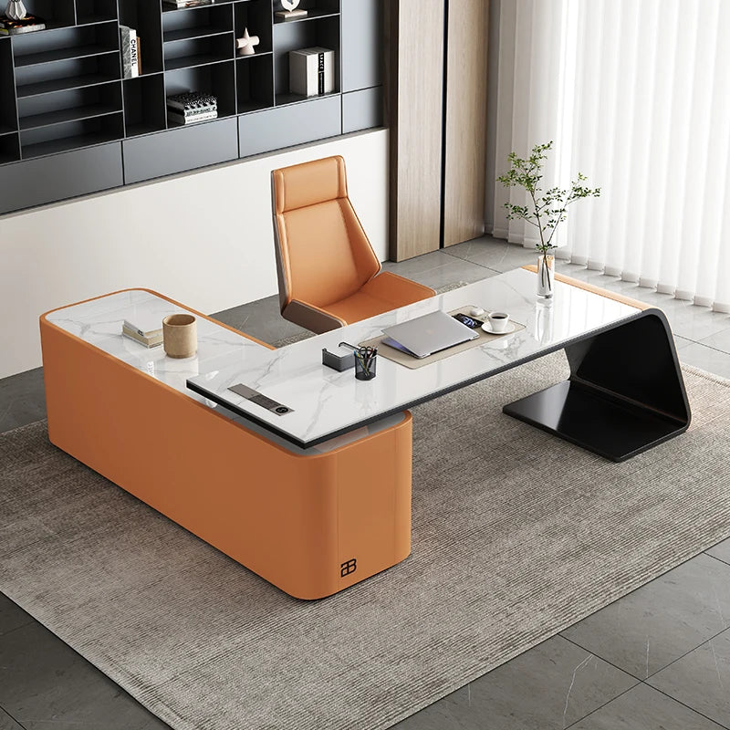 Manager Storage Executive Office Desk Modern Cheap Adjustable Study Computer Desk Drawers Modern Bureau Tafel Work Station Table