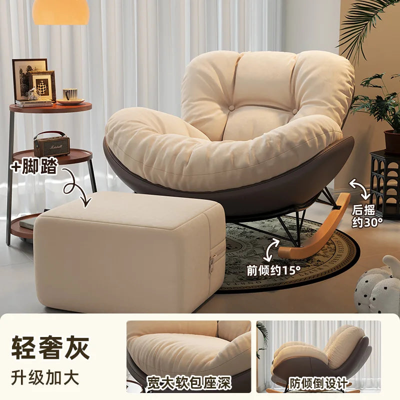 Unique Arm Chairs Rocking Lounge Salon Bedroom Lazy Relax Modern Reading Living Room Chairs Lounge Fauteuil Trendy Furniture