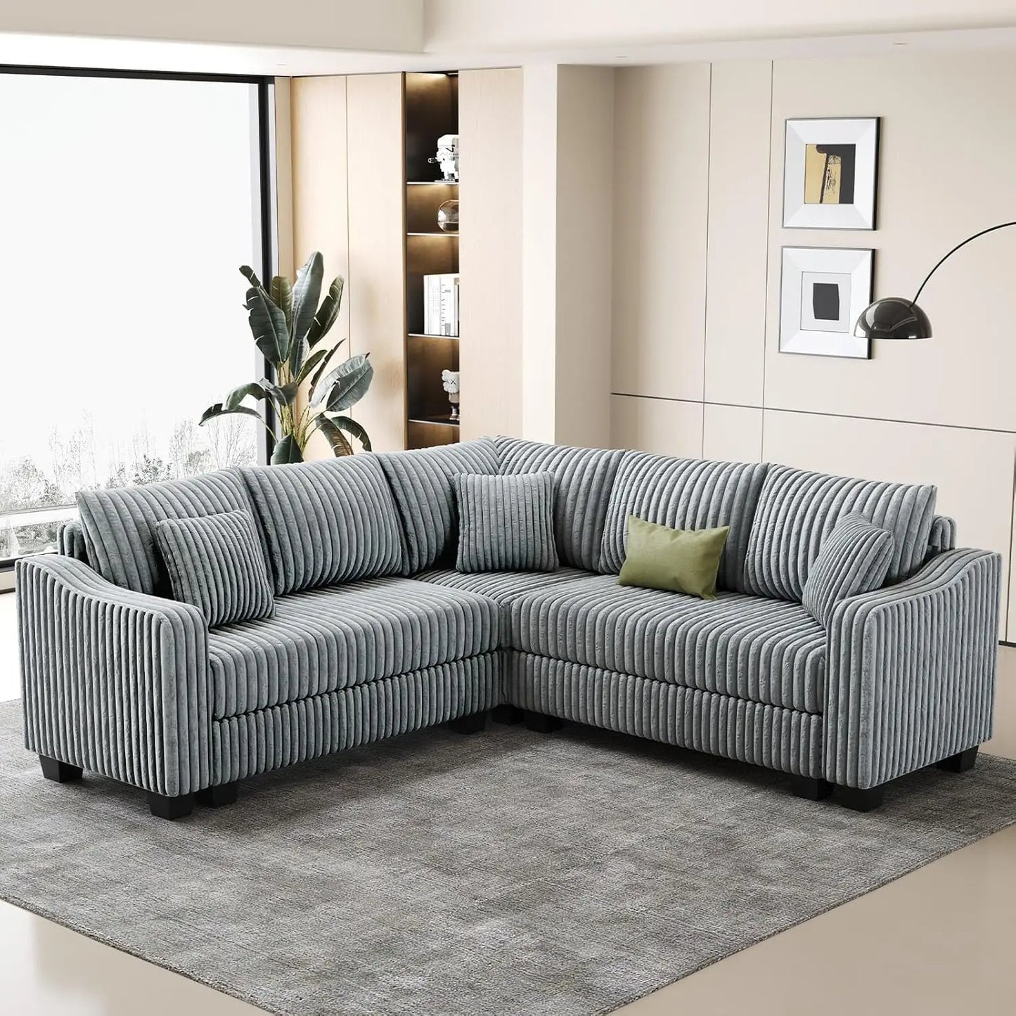 Convertible Sectional Couch with Chaise Corner Sectional Sofa L Shaped Couch Reversible Corner Upholstered Couches, Customized