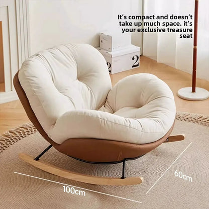 Snail Shaped Rocking Chair Adult Lazy Sofa Single Person Leisure Sleeping Chair Household Comfortable Lounge Seat