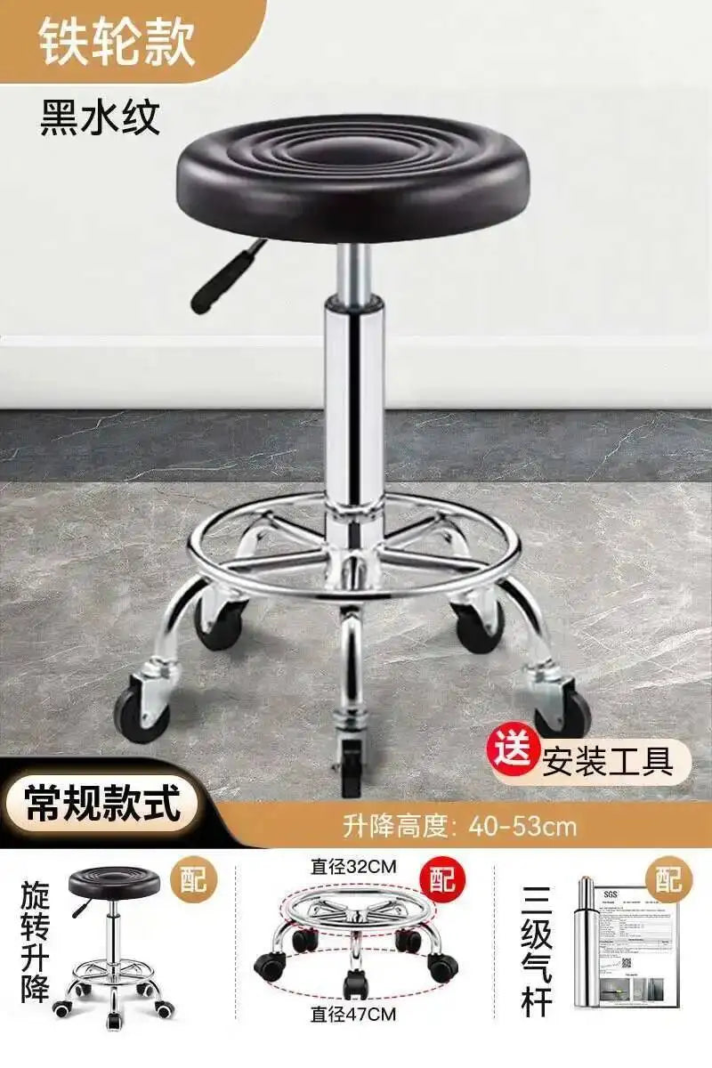 Vintage Bar Chairs Accent Modern Barber Adjustable Office Counter Bar Chairs Nordic High Taburete Silla Furniture YN50BC