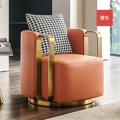 Light luxury rotatable lazy sofa chair hotel clubhouse reception negotiation chair  FT