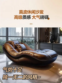 CSofa Lazy Chair High-end leather reclining reclining reclining chair in master bedroom C6601